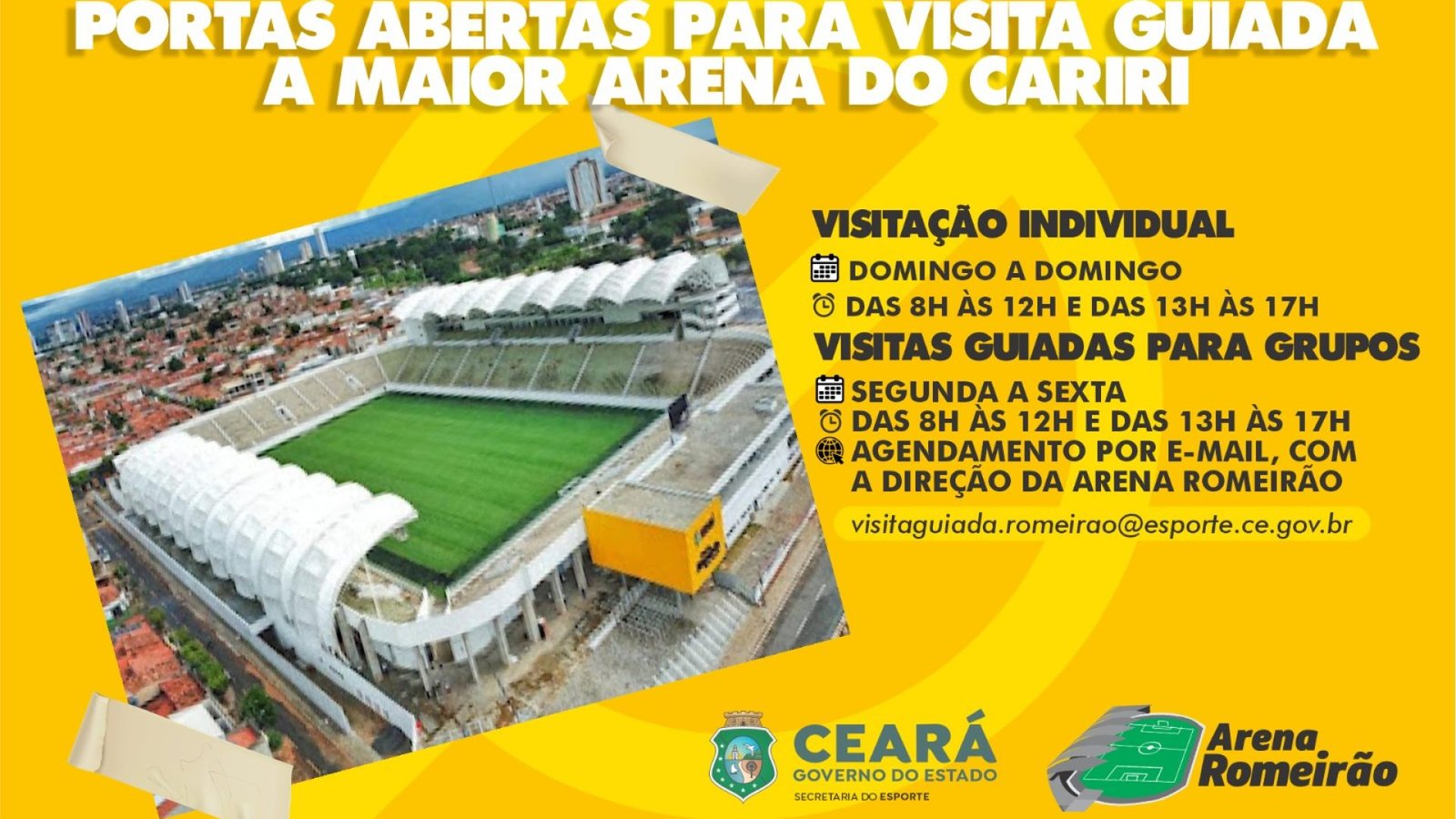 A Arena Romeirão – maior equipamento esportivo do interior do estado, está com as portas aber...