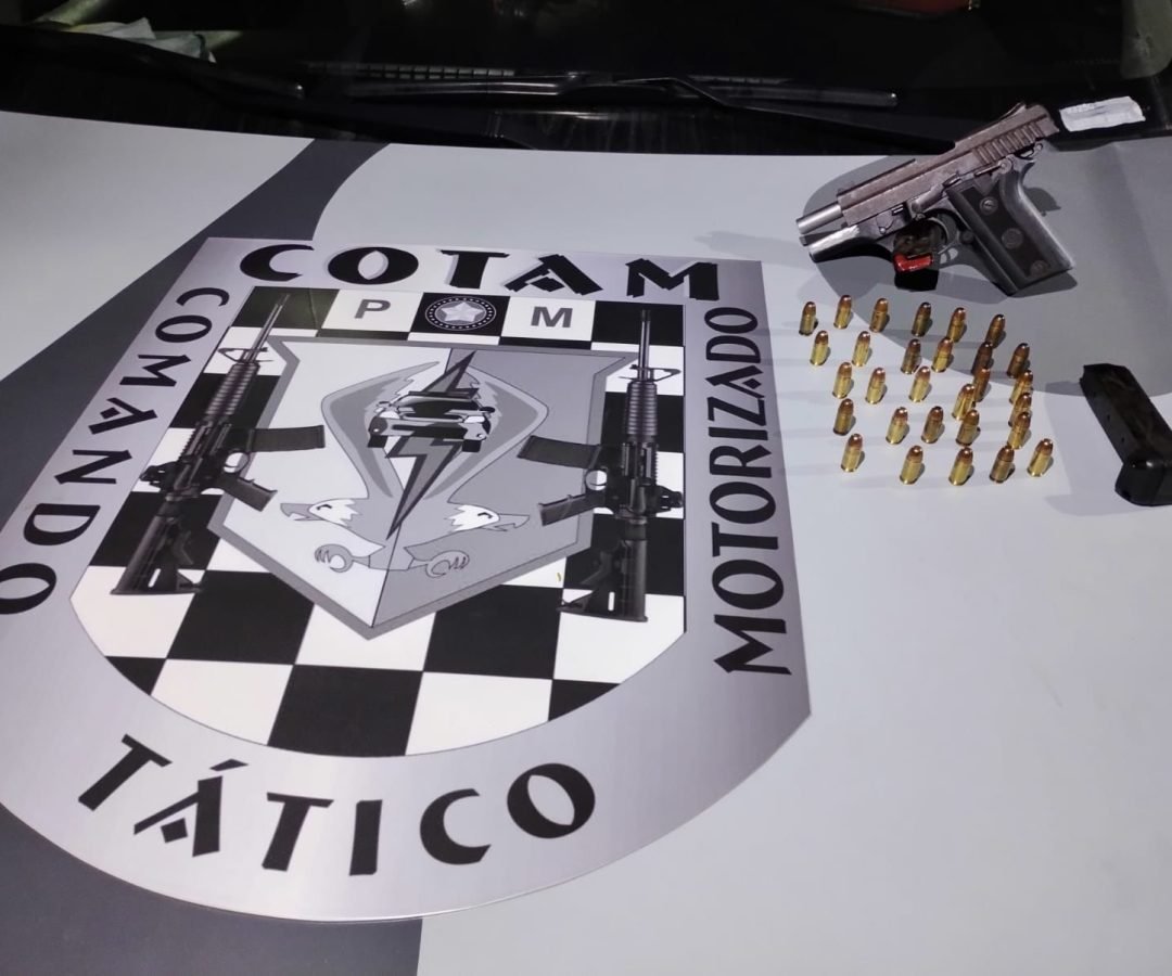 Polícia Militar do Ceará apreende pistola e munições após denúncia de tiros em Fortaleza