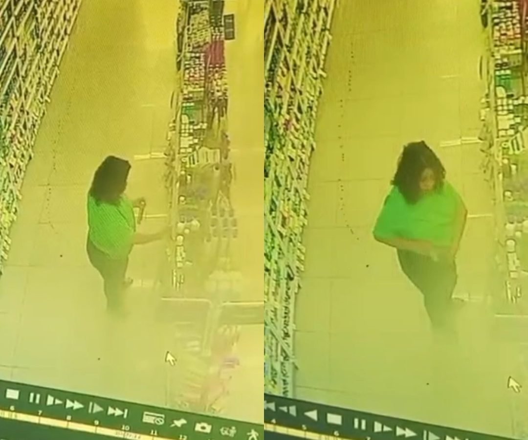 furto após ser flagrada cometendo crime em farmácia no CE. Uma mulher de 56 anos