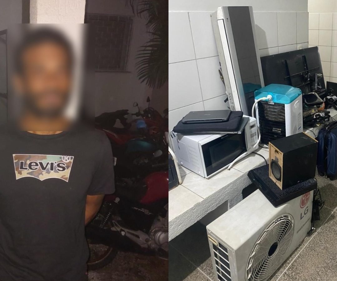 furto a uma casa no bairro Edson Queiroz, em Fortaleza. O setor de inteligência