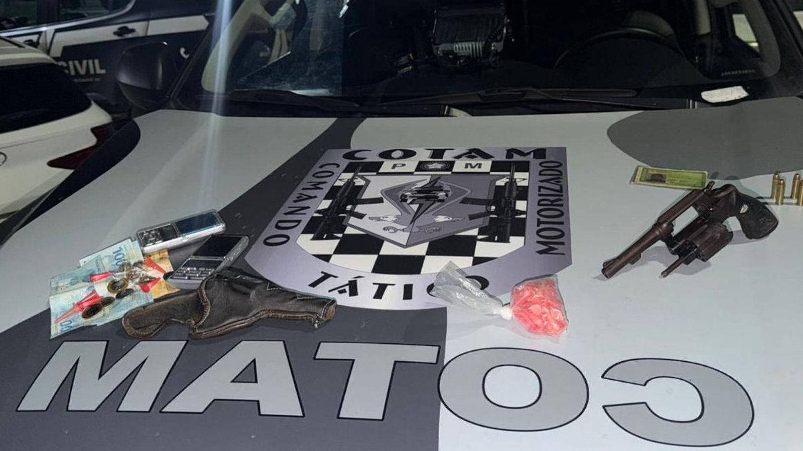 Ação do Cotam resulta em prisão por porte ilegal de arma na Granja Portugal