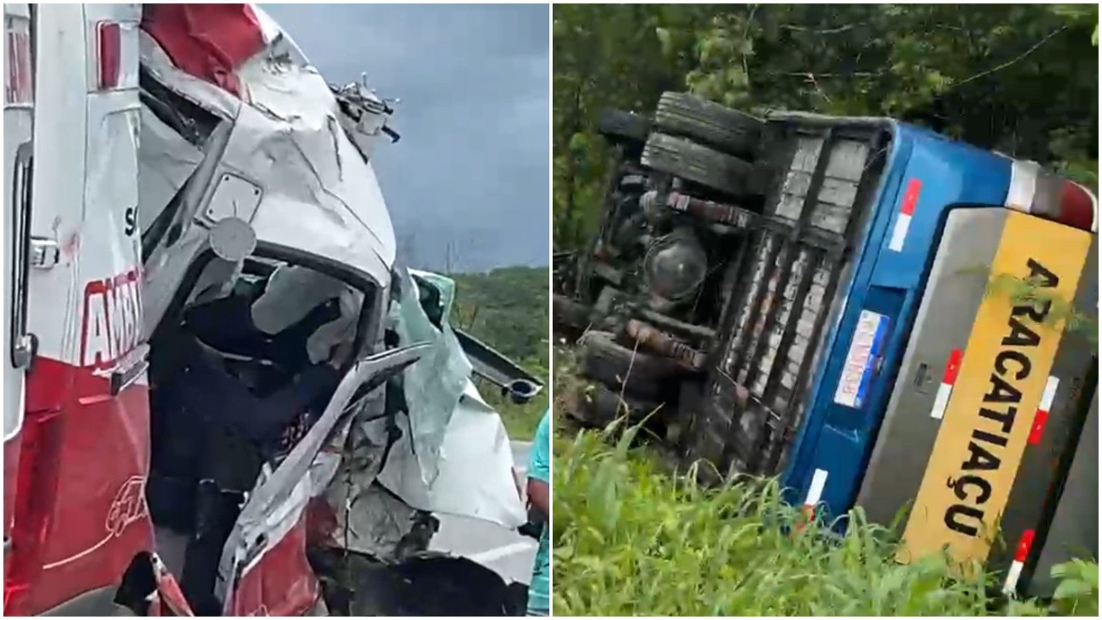 te de passageiros em um trecho da BR-222 no município de Forquilha, no dia 28 de