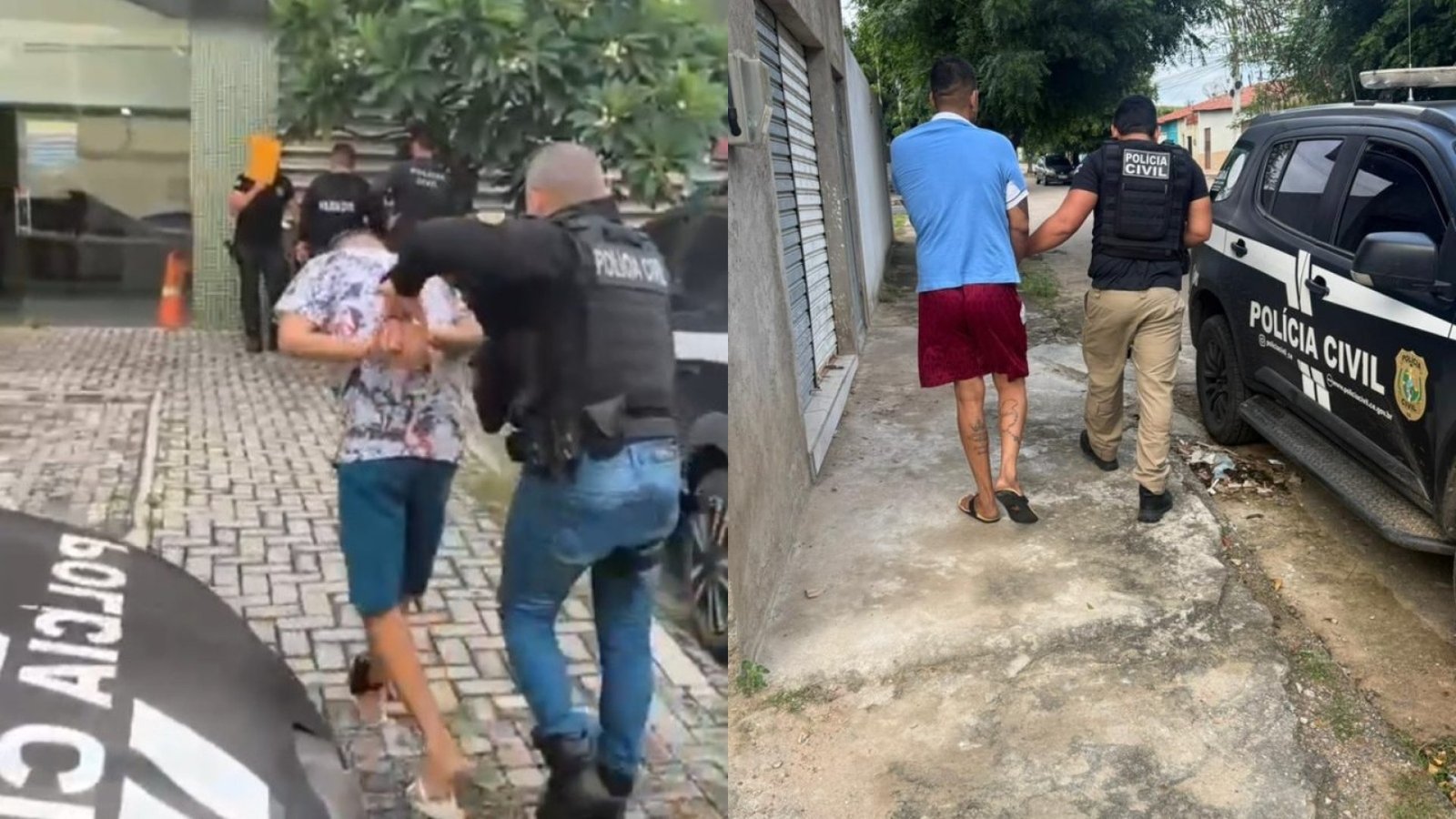 porte ilegal de arma de fogo, roubo e corrupção de menores. A identidade do susp