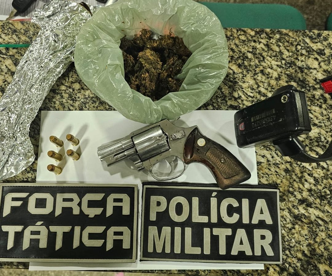 Ação da Força Tática resulta em prisões e apreensão de arma e drogas em Tianguá
