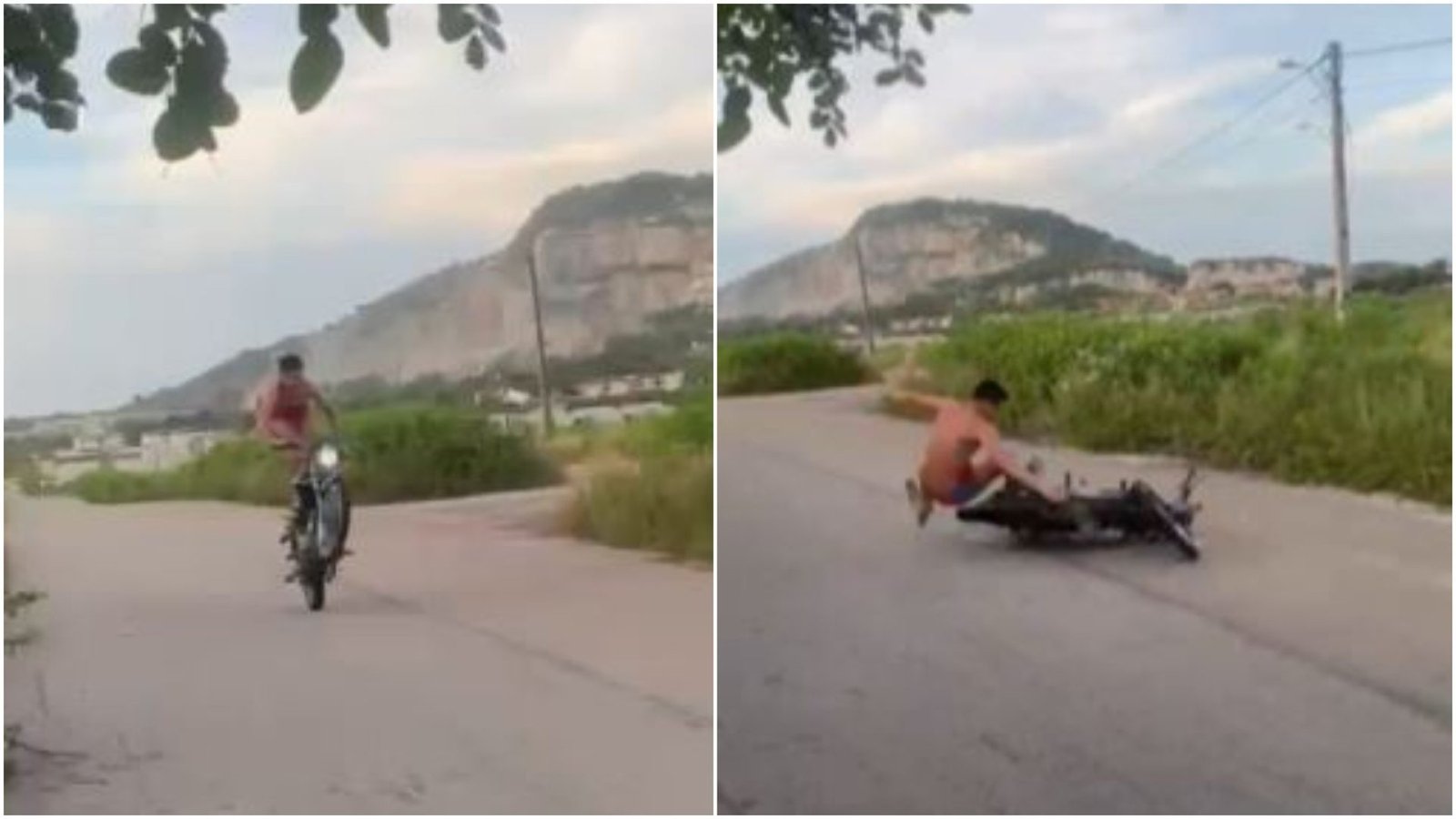 um colega da vítima. O motociclista não usava capacete. ✅ Clique e siga o canal