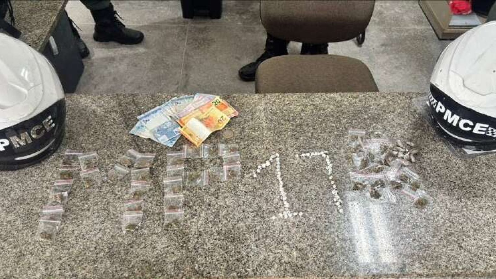 Ação da PMCE resulta em prisão e apreensão por tráfico de drogas na Granja Lisboa