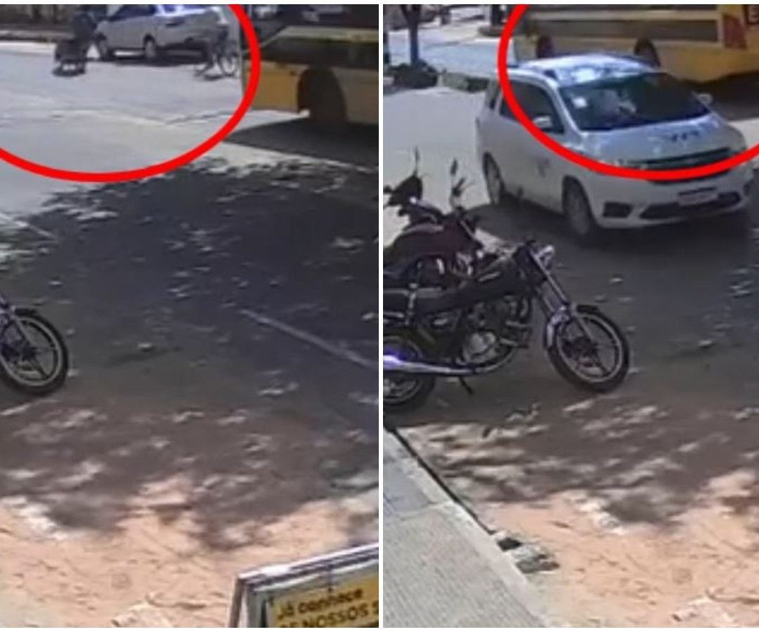 ônibus escolar em Juazeiro do Norte, no Ceará Um ciclista morreu após ser atrope