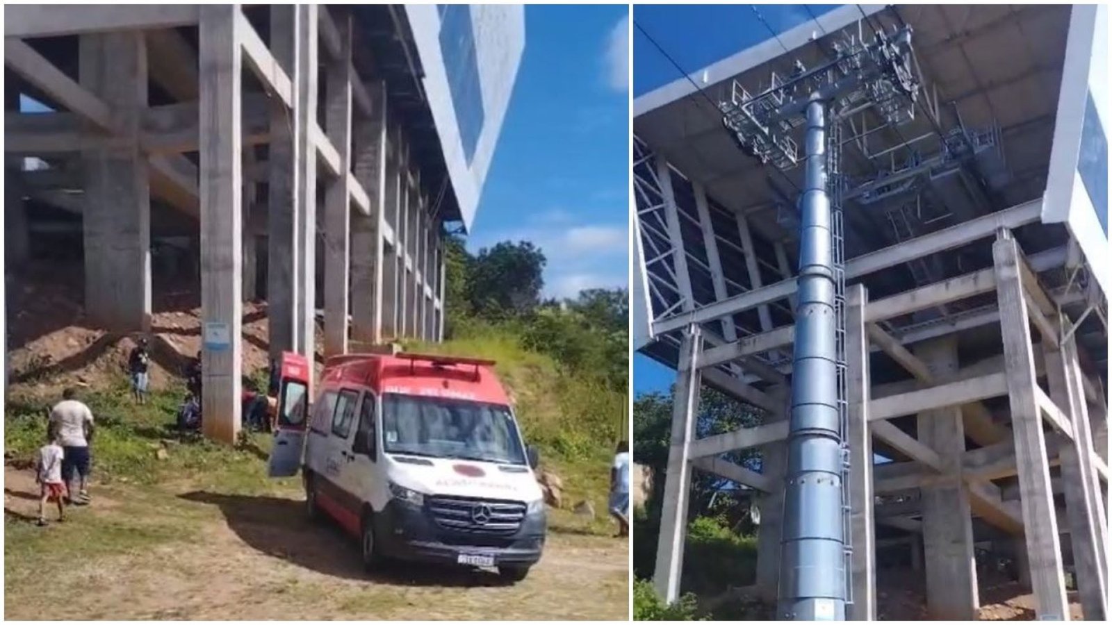 volta das 9h na Estação Superior Beata Maria de Araújo. O teleférico liga a Praç