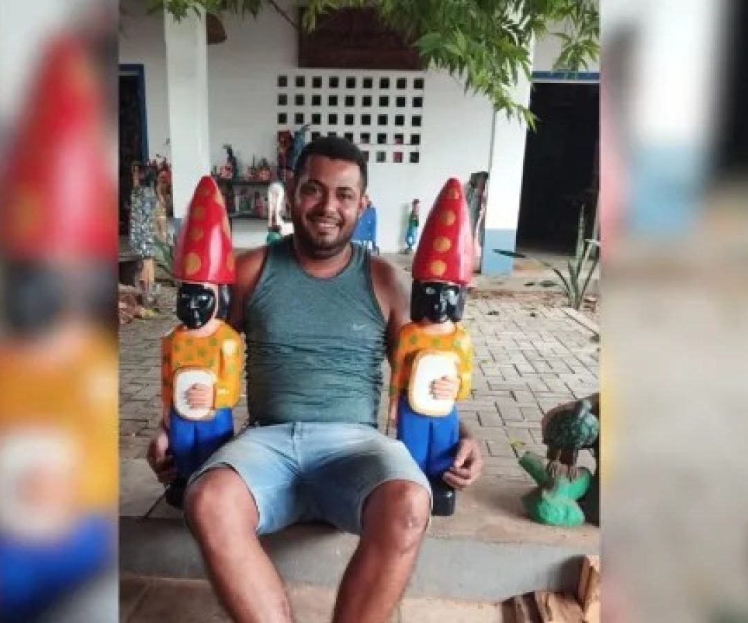 suspeito de matar a tiros o artesão Daniel Soares, 34, logo após a vítima sair d