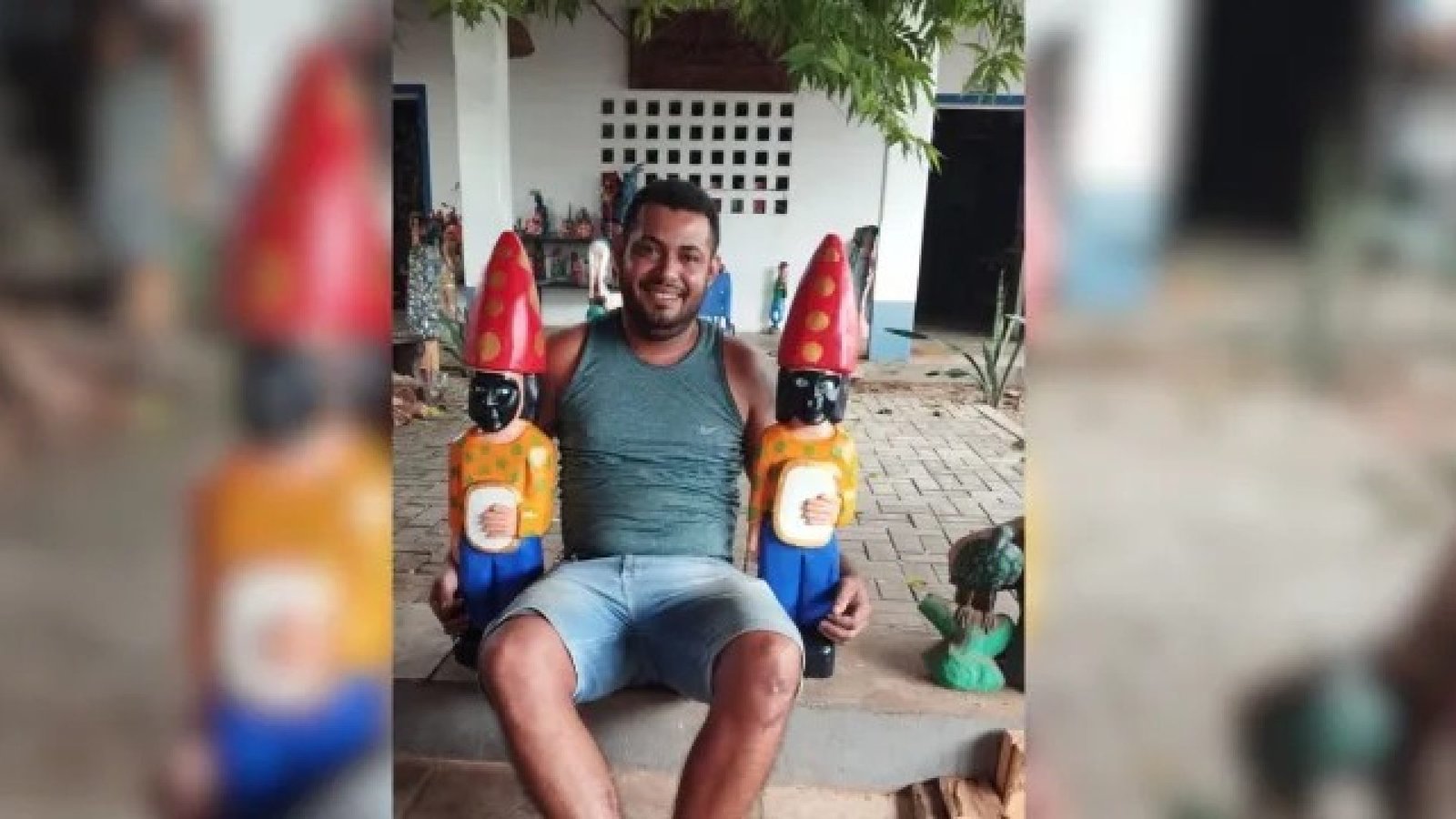 suspeito de matar a tiros o artesão Daniel Soares, 34, logo após a vítima sair d