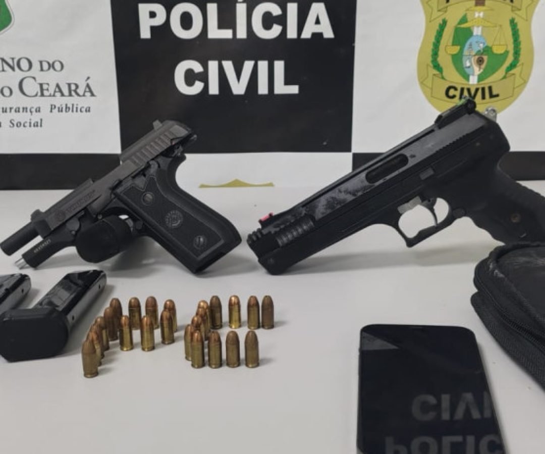 posse irregular de arma de fogo. O indivíduo estava sendo investigado por supost