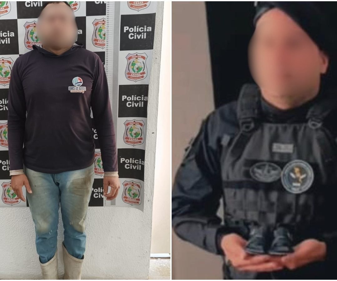 policial do Raio e é conduzido à delegacia em Jaguaruana Um homem de 31 anos foi