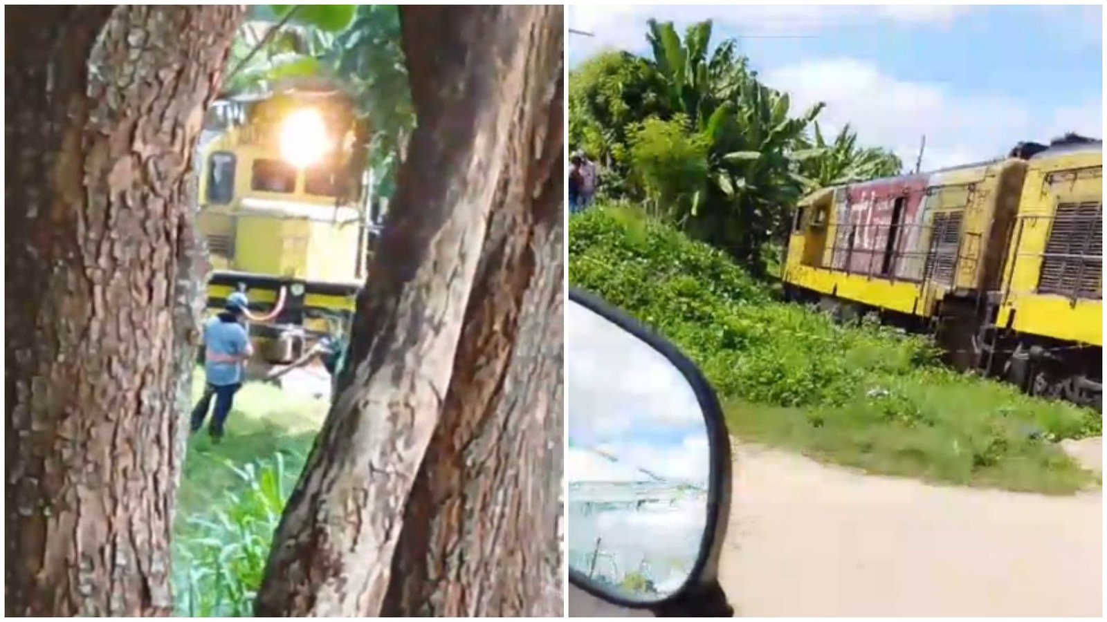 trem em Caucaia (CE) Reprodução Um homem de 80 anos morreu atropelado na manhã d