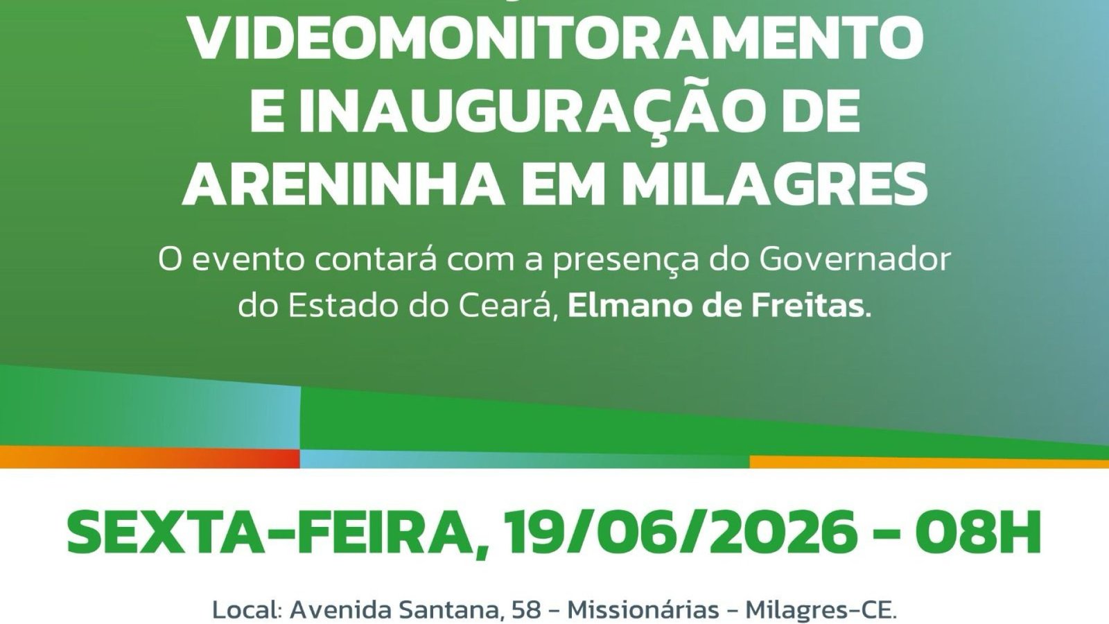 Milagres recebe nova unidade do Cpraio em cerimônia com governador Elmano de Freitas