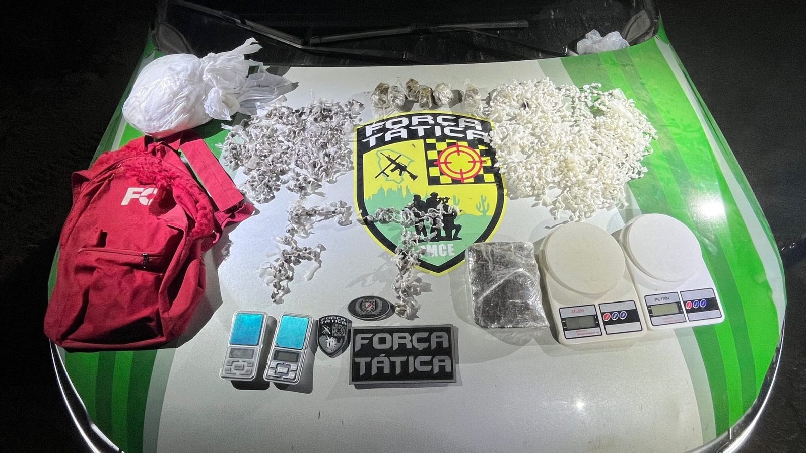 Apreensão de drogas em Varjota mobiliza Força Tática da PMCE na região norte