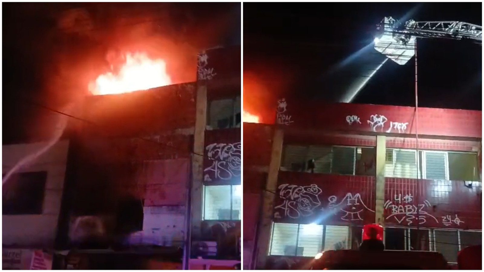 risco de desabamento parcial. Ninguém ficou ferido. Segundo o Corpo de Bombeiros