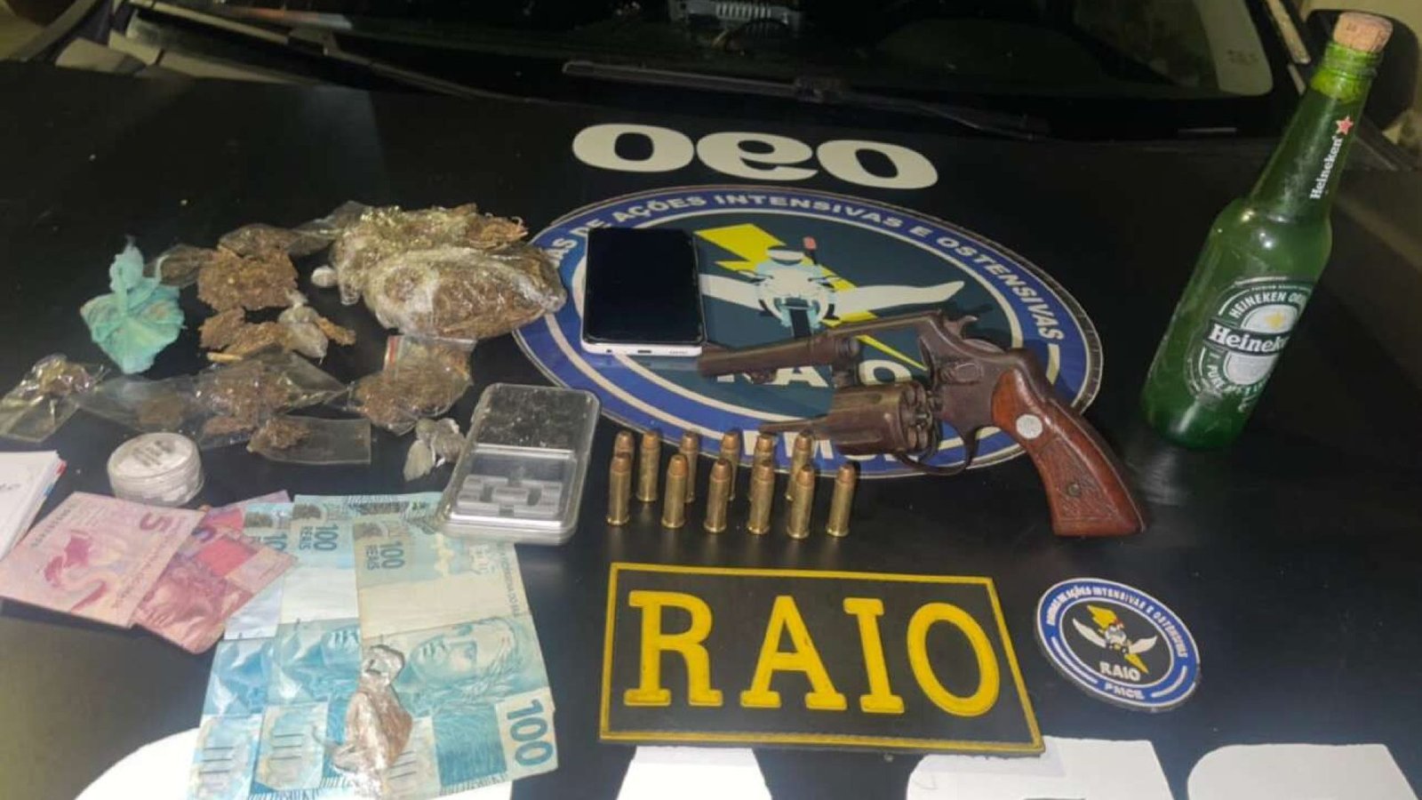 Ação do Raio resulta em prisão por tráfico e porte ilegal de arma em Mauriti