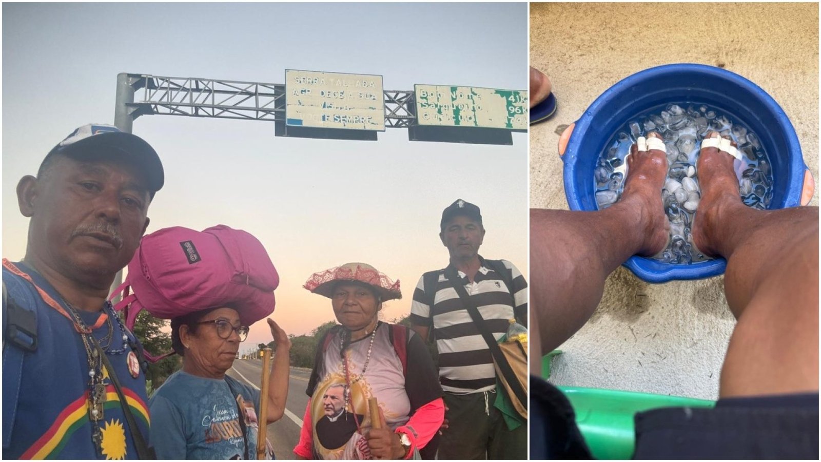 Quatro romeiros caminham 550 km de Pernambuco ao Ceará pela Romaria de Padre Cícero
