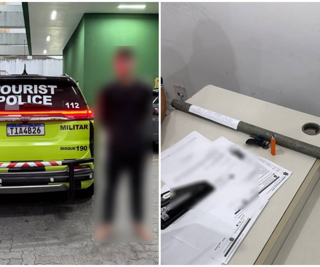 Polícia prende homem de 24 anos após segunda tentativa de incendiar pizzaria na Beira-mar