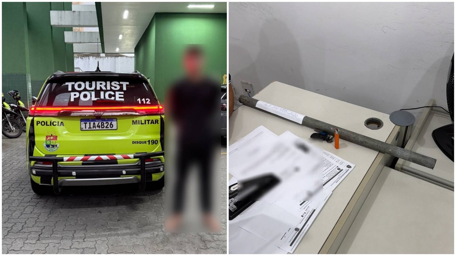 Polícia prende homem de 24 anos após segunda tentativa de incendiar pizzaria na Beira-mar